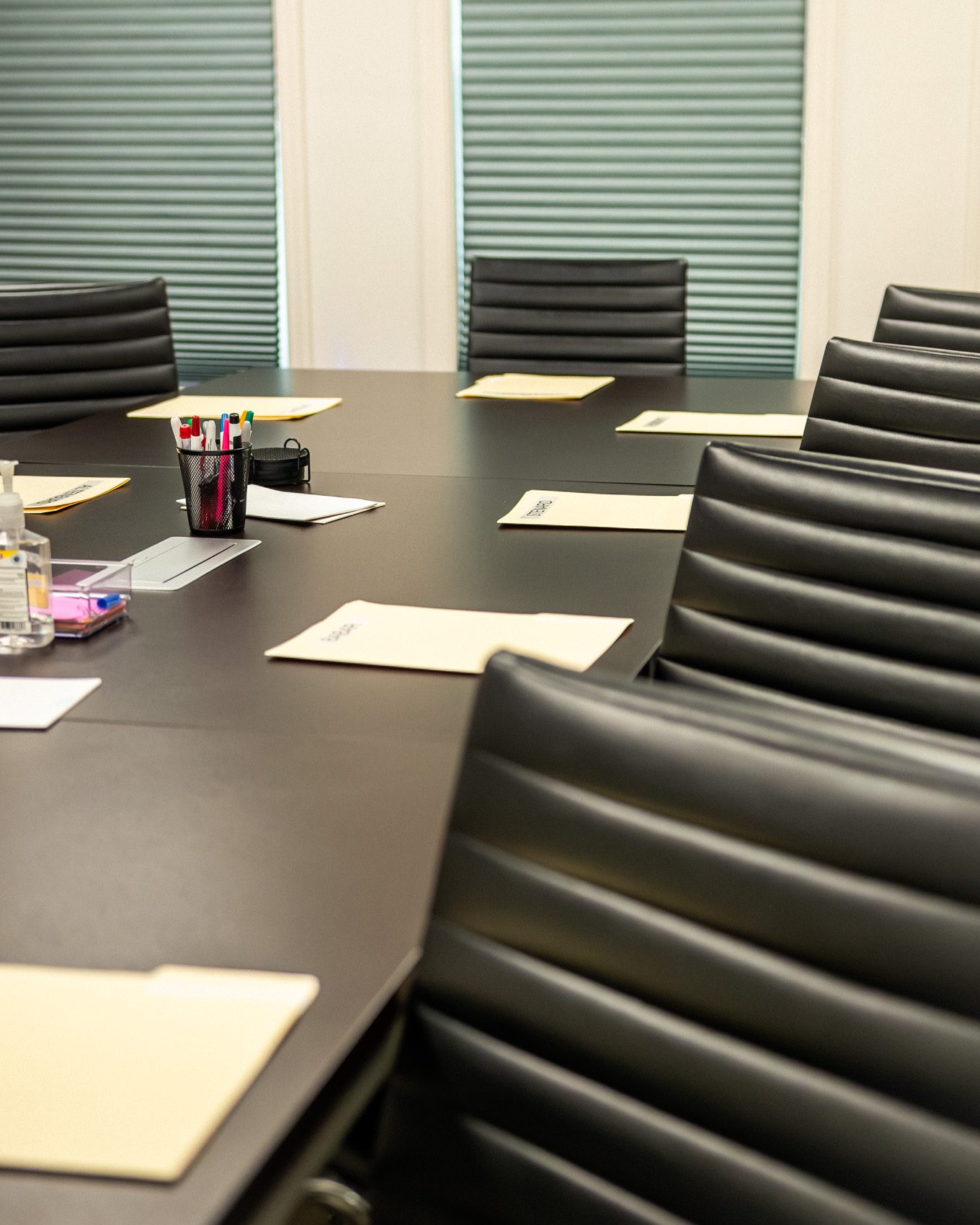 The monitoring and research-meeting room at Southeastern Clinical Research Institute